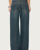 Edikted Edikted Rhinestone Graphic Low Rise Baggy Jeans in Twilight/Blue, Women's at Urban Outfitters - 5