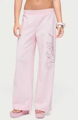 EDIKTED EDIKTED Rhinestone Sweatpants