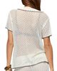 Edikted Edikted Rocca Contrast Button Up Crochet Top - 2