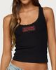 Edikted Edikted Rockstar Girlfriend Lacey Tank Top in Black, Women's at Urban Outfitters - 1