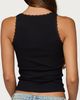 Edikted Edikted Rockstar Girlfriend Lacey Tank Top in Black, Women's at Urban Outfitters - 5