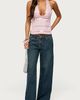 Edikted Edikted Roey Sequin Chiffon Backless Top in Light/Pink, Women's at Urban Outfitters - 2