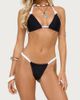 Edikted Edikted Romana Contrast Bikini Bottom in Black, Women's at Urban Outfitters - 2