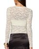 Edikted Edikted Rosette Bandeau Sheer Lace Top - 3