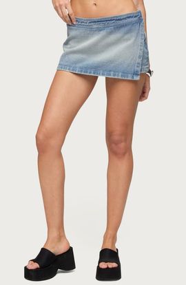EDIKTED EDIKTED Roswin Wrap Denim Skort