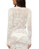 Edikted Edikted Rusa Button Up Sheer Crochet Top - 3