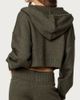 Edikted Edikted Russell Knit Hooded Cardigan in Olive, Women's at Urban Outfitters - 5