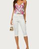 Edikted Edikted Sarafina Capri Pants in White, Women's at Urban Outfitters - 2