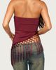 EDIKTED EDIKTED Sarika Asymmetric Fringed Tank - 1