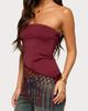 EDIKTED EDIKTED Sarika Asymmetric Fringed Tank - 2