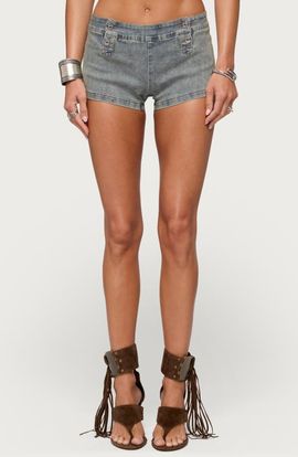 EDIKTED EDIKTED Sashe Denim Mini Shorts