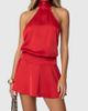 Edikted Edikted Scarf Halter Open Back Mini Dress in Red, Women's at Urban Outfitters - 1