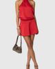 Edikted Edikted Scarf Halter Open Back Mini Dress in Red, Women's at Urban Outfitters - 3