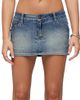 Edikted Edikted Seffie Low Rise Stretchy Denim Micro Skort - 1
