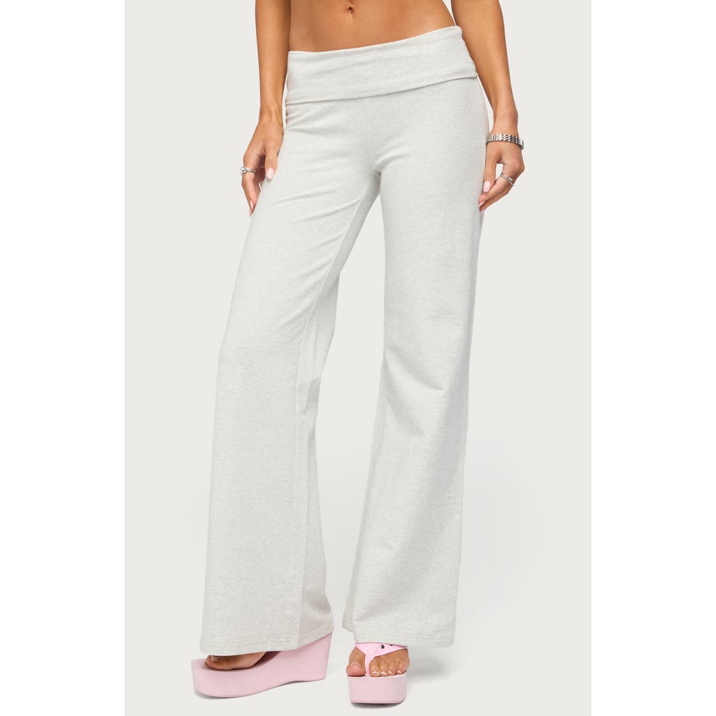 EDIKTED EDIKTED Sequin Foldover Sweatpants
