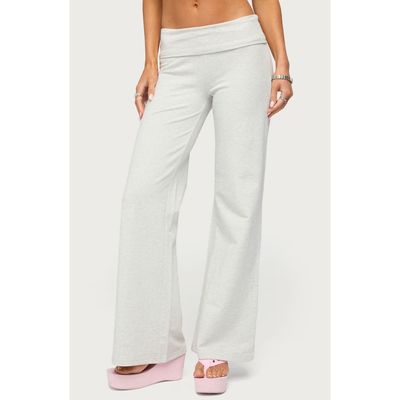 EDIKTED EDIKTED Sequin Foldover Sweatpants