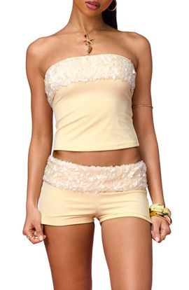 EDIKTED EDIKTED Sequin Tube Top
