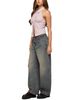 Edikted Edikted Side Belt Low Rise Barrel Jeans - 5
