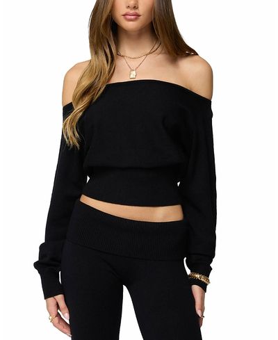 Edikted Edikted Skyla Off Shoulder Knit Sweater