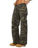 Edikted Edikted Soya Camo Low Rise Baggy Jeans - 4