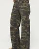 Edikted Edikted Soya Camo Low Rise Baggy Jeans in Olive/Washed, Women's at Urban Outfitters - 3