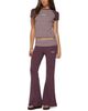Edikted Edikted Stay Stripey Foldover Pants - 3