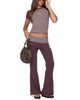 Edikted Edikted Stay Stripey Foldover Pants - 5