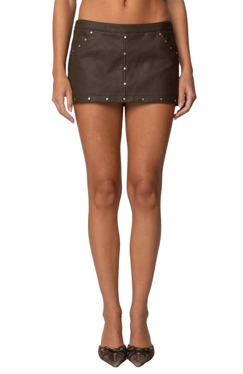 EDIKTED EDIKTED Stormi Faux Leather Mini Skort