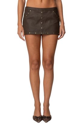 EDIKTED EDIKTED Stormi Faux Leather Mini Skort