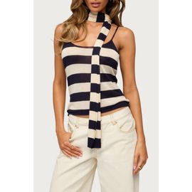 EDIKTED EDIKTED Stripe Knit Tank & Scarf