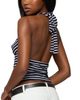 Edikted Edikted Striped Cowl Neck Halter Top - 2