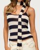 Edikted Edikted Striped Two Piece Scarf Tank Top in Navy/And/Cream, Women's at Urban Outfitters - 1