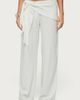 Edikted Edikted Suki Sarong Belt Linen Look Pants in White, Women's at Urban Outfitters - 1