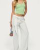 Edikted Edikted Suki Sarong Belt Linen Look Pants in White, Women's at Urban Outfitters - 5