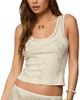 Edikted Edikted Taliah Beaded Scoop Neck Tank Top - 1