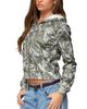 Edikted Edikted Tayler Camo Zip Up Hoodie - 4