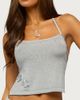 Edikted Edikted Teagyn Backless Metallic Knit Top in Silver, Women's at Urban Outfitters - 1