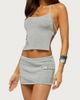 Edikted Edikted Teagyn Backless Metallic Knit Top in Silver, Women's at Urban Outfitters - 4