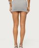 Edikted Edikted Teagyn Metallic Knit Mini Skort in Silver, Women's at Urban Outfitters - 4