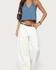 Edikted Edikted Teddie Backless Denim Halter Top in Blue/Washed, Women's at Urban Outfitters - 2