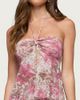 Edikted Edikted Tessa Floral Split Front Halter Top in Mix, Women's at Urban Outfitters - 1