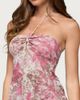 Edikted Edikted Tessa Floral Split Front Halter Top in Mix, Women's at Urban Outfitters - 3