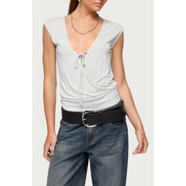 EDIKTED EDIKTED Tie Neck Wrap Top