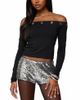 Edikted Edikted Trina Grommet Off Shoulder Top - 1