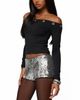 Edikted Edikted Trina Grommet Off Shoulder Top - 5