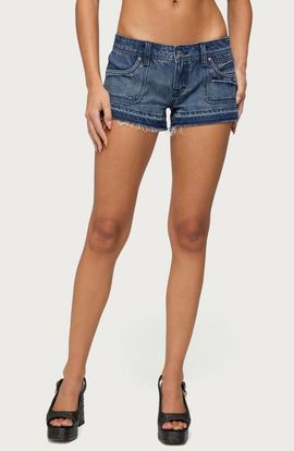 EDIKTED EDIKTED True Low Rise Denim Shorts