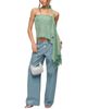 Edikted Edikted Two Piece Sequin Knit Scarf Top - 2