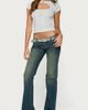 Edikted Edikted Tyla Button Up Keyhole Cutout Top in Light/Gray/Melange, Women's at Urban Outfitters - 4