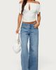 Edikted Edikted Uk Cutie Low Rise Baggy Jeans in Light/Blue/Washed, Women's at Urban Outfitters - 3
