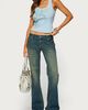Edikted Edikted Veila Rhinestone Ribbed Graphic Tank Top in Light/Blue, Women's at Urban Outfitters - 2